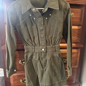 Steve Madden Khaki Button-Up Top